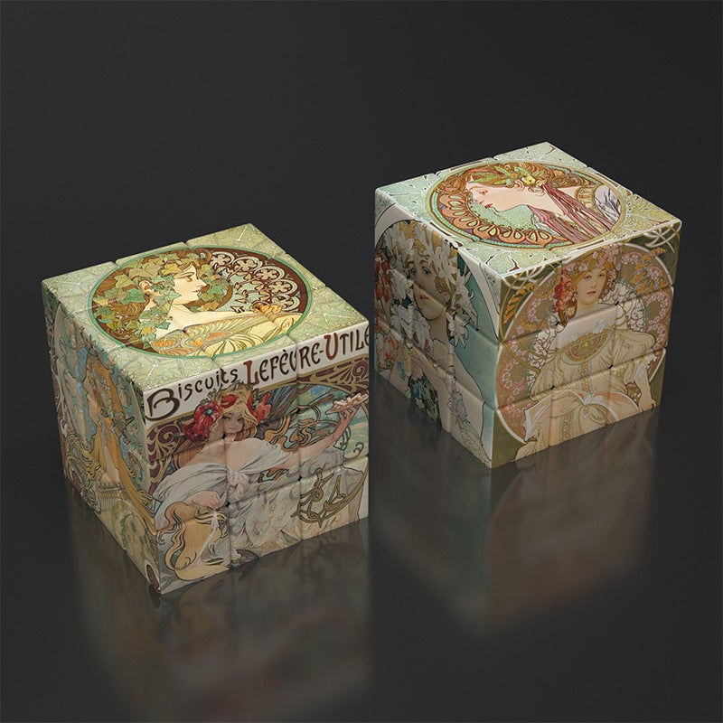 Children'S Rubik'S Cube Toy Third-Level Smooth Puzzle Brain Cartoon Pattern Kindergarten Entry Rubik'S Cube Educational Toy - Image 1